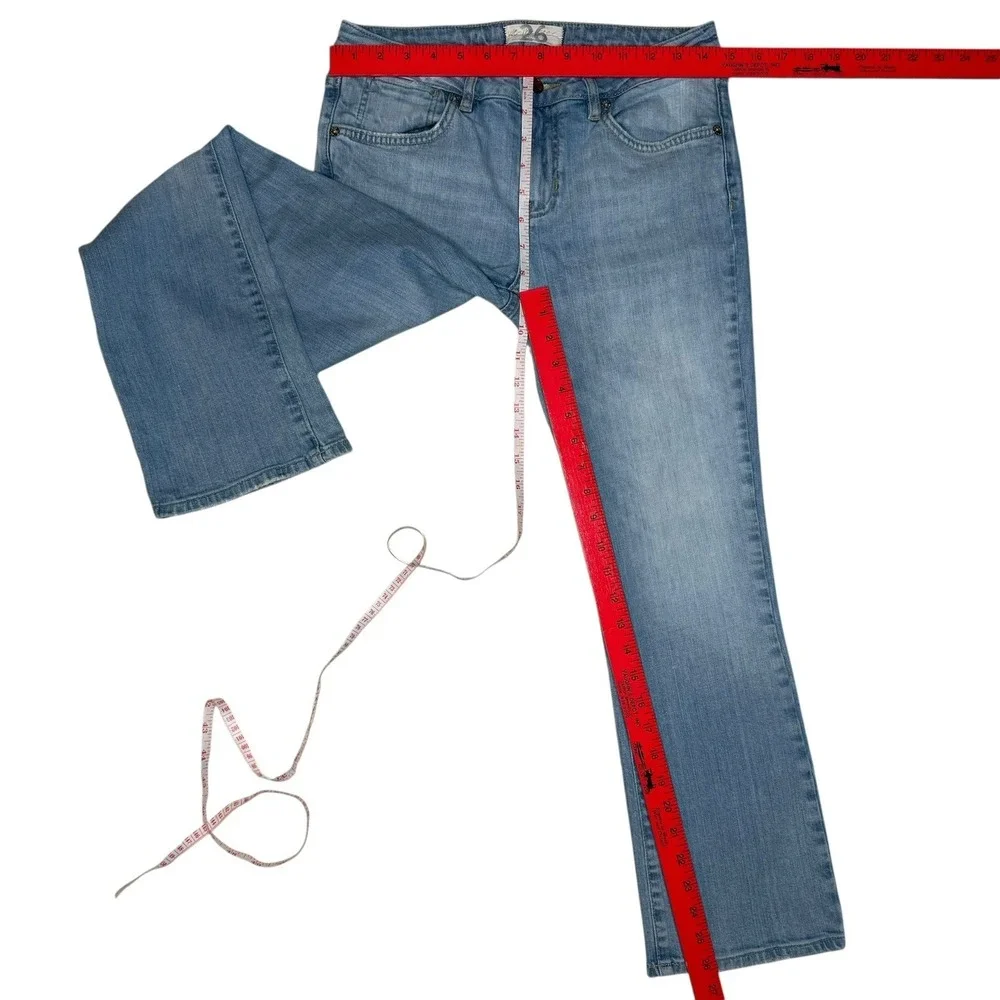Free People We The‎ Free Bootcut Mid Rise Jeans Size 26 Cropped Ankle Denim